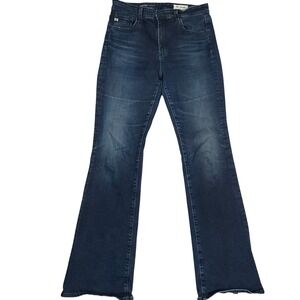 AG Adriano Goldschmied Farrah Jeans Womens 29W 32L Blue Whisker Japanese Denim